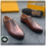 Black Leather Oxford Shoes - Image 2