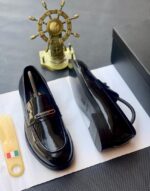 Burgundy Luxury Corporate Men’s Loafers