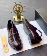 Burgundy Luxury Corporate Men’s Loafers
