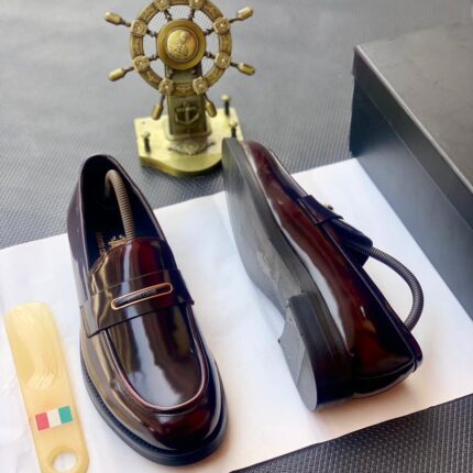 Burgundy Luxury Corporate Men’s Loafers
