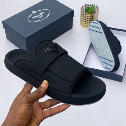 Men’s Black Slip-On Sandals