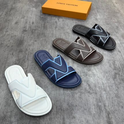 Oasis Blue Leather Mules