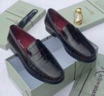 Richwanaz Glossy Croc-Embossed Men’s Corporate Loafers 3
