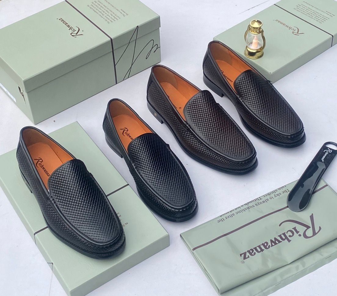 Richwanaz Woven Leather Loafers Richwanaz Woven Leather Loafers