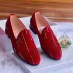 Royal Blue Studded Men’s Loafers - Image 3