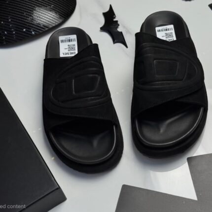 Diesel Slides with Embossed D Logo