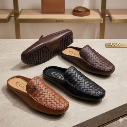 Tod’s Men’s Woven Leather Loafers