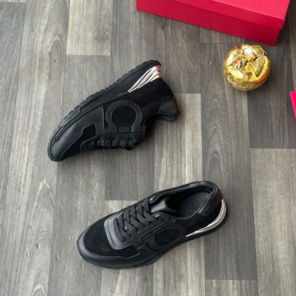 Brooklyn Black Leather Sneakers
