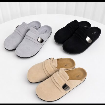 FOOP Suede Slip On Clogs
