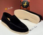 Loro Piana Summer Walk Beige Suede Loafers - Image 2
