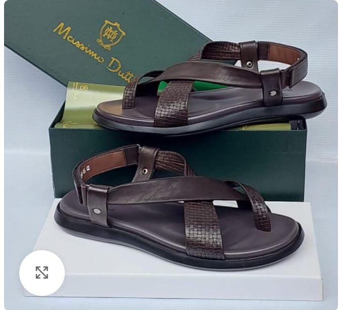 Massimo Dutti Brown Leather Woven Sandals Massimo Dutti Brown Leather Woven Sandals