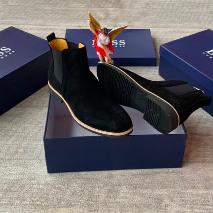 Men’s Black Suede Chelsea Boots