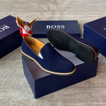 Men’s Blue Suede Loafers