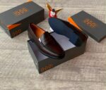 Men’s Brown Leather Penny Loafers
