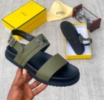 Roma Gray Leather Ankle Strap Sandals
