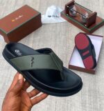 Summer Walk Black Leather Sandals