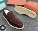 Summer Walk Blue Suede Loafers - Image 2