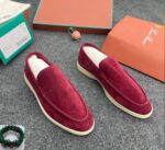 Summer Walk Blue Suede Loafers - Image 3