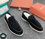Summer Walk Blue Suede Loafers - Image 5