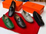 Tod’s Gommino Textured Leather Driving Loafers