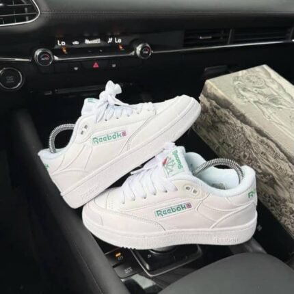 BEAMS Club C Bulc White Glen Green Sneakers