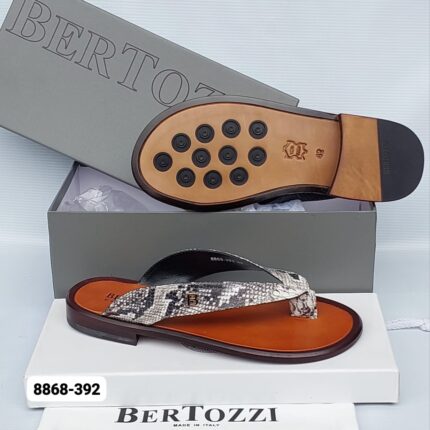 Bertozzi Model 8868 392 Italian Leather Thong Sandals