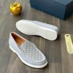 Dior Granville Gray Suede Loafers