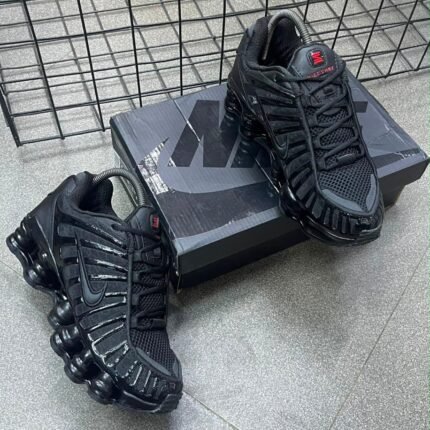 Nike Shox TL Black Mesh Sneakers