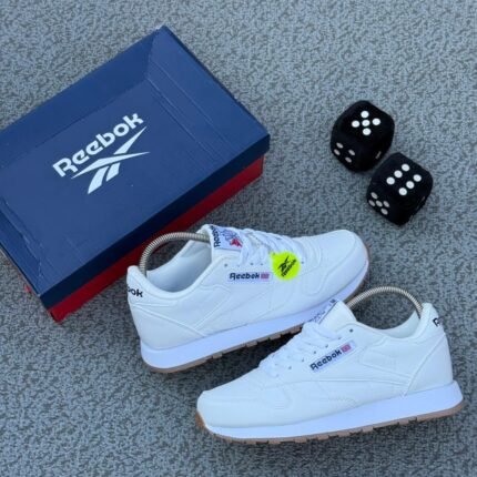 Reebok Classic Leather White Gum Sole Sneakers