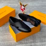 Mens Black Leather Slip On Shoes