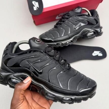 Nike Air Max Plus TN Triple Black Mens Mesh Sneakers Nigeria