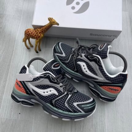 Saucony Progrid Omni 9 Mens Black Silver Orange Sneakers Nigeria