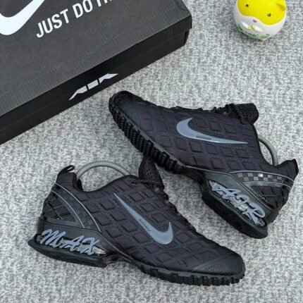 Nike Air Max Mens Black Quilted MAX Lettering Sneakers Nigeria